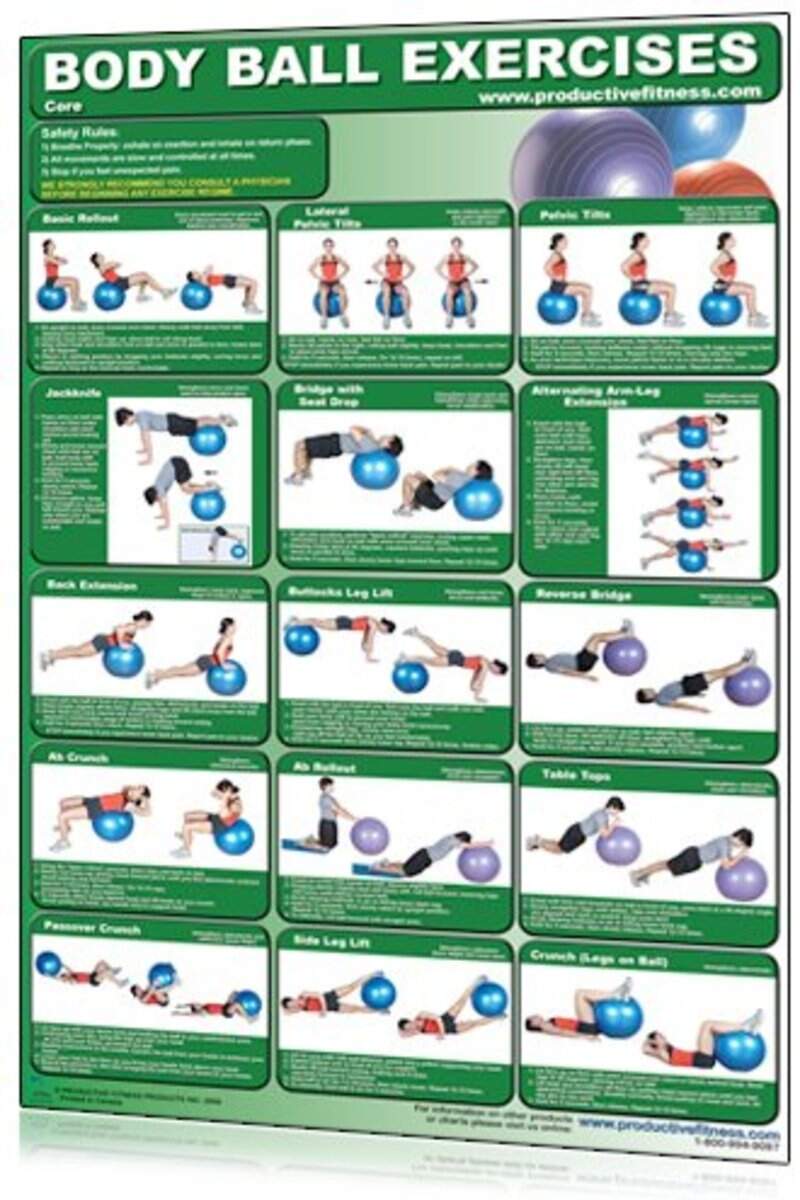 Printable Stability Ball Exercises Exercise Chart Gym Ball Exercises For Back Pain Pdf Lower Back Periodic Table Of Exercise Ball Exercises Stack 52