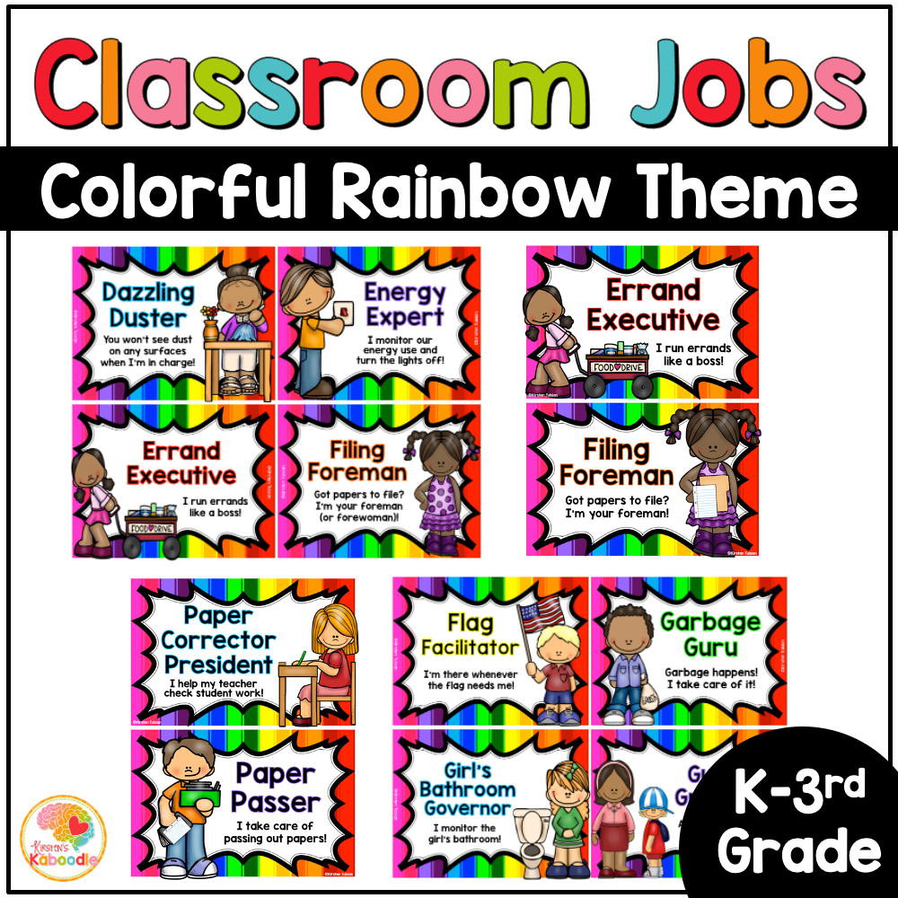 Rainbow Classroom Decor Bundle