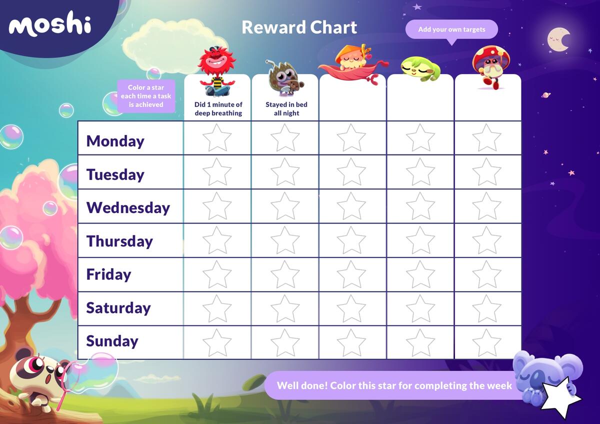 Printable Reward Charts Boy Girl The Girl Creative