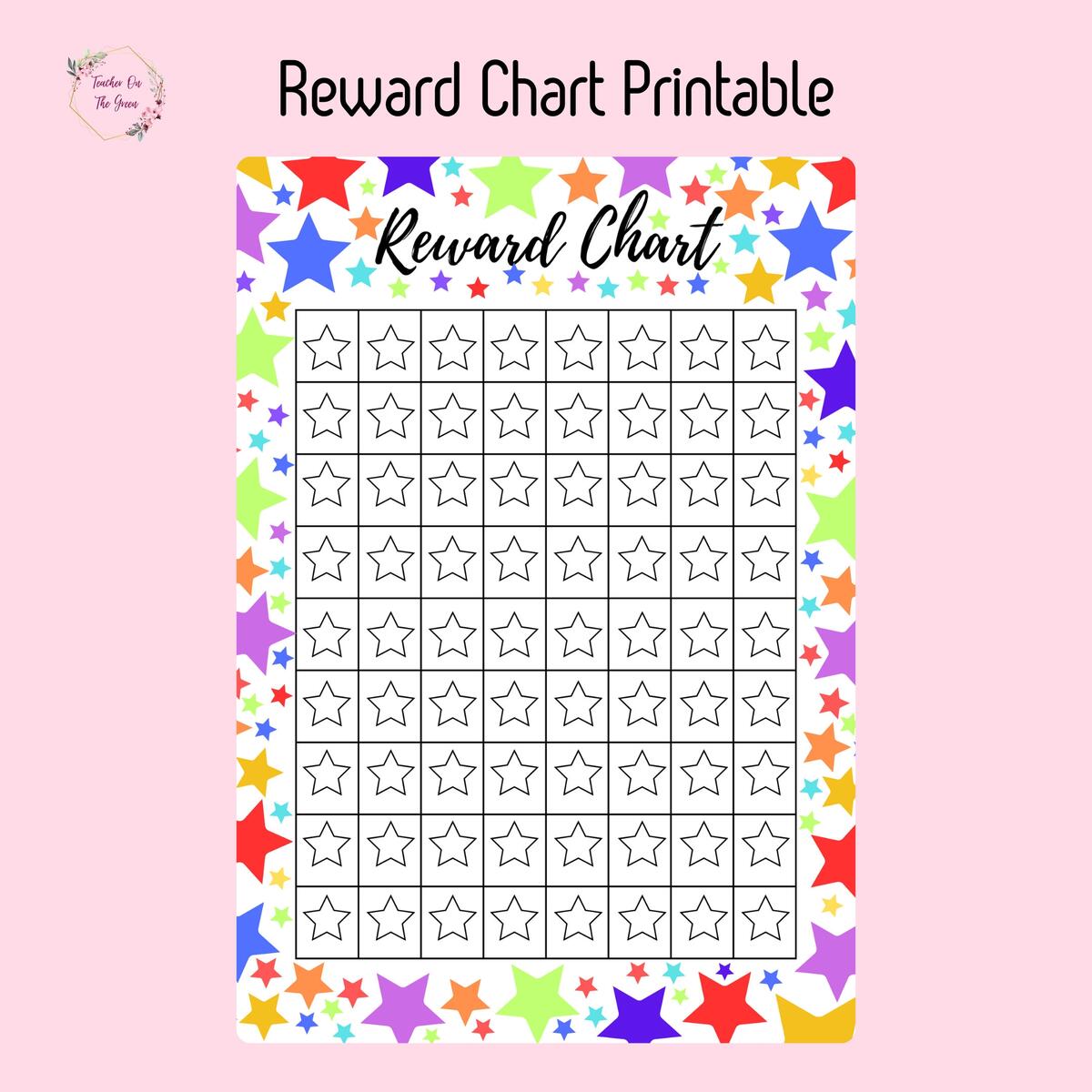 Colour Your Own Children S Reward Chart Unicorns Theme Download Print And Colour Etsy