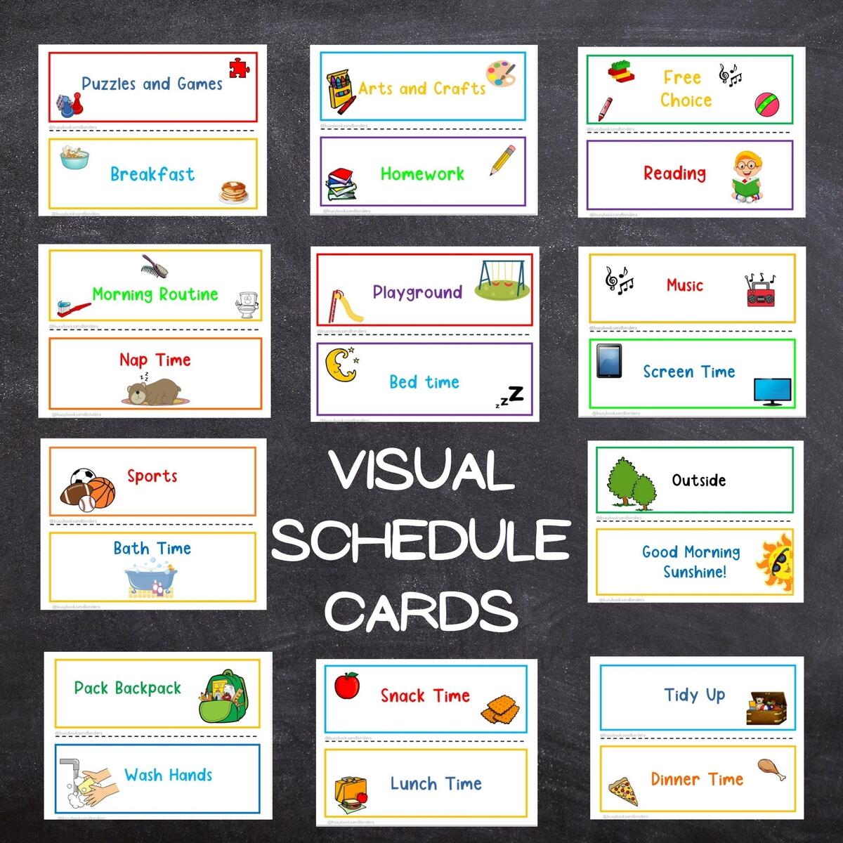 Schedule Free For Toddler Visual Schedule Toddler Kids Printable Schedule Daily Routine Chart Homeschool Daycare Instant