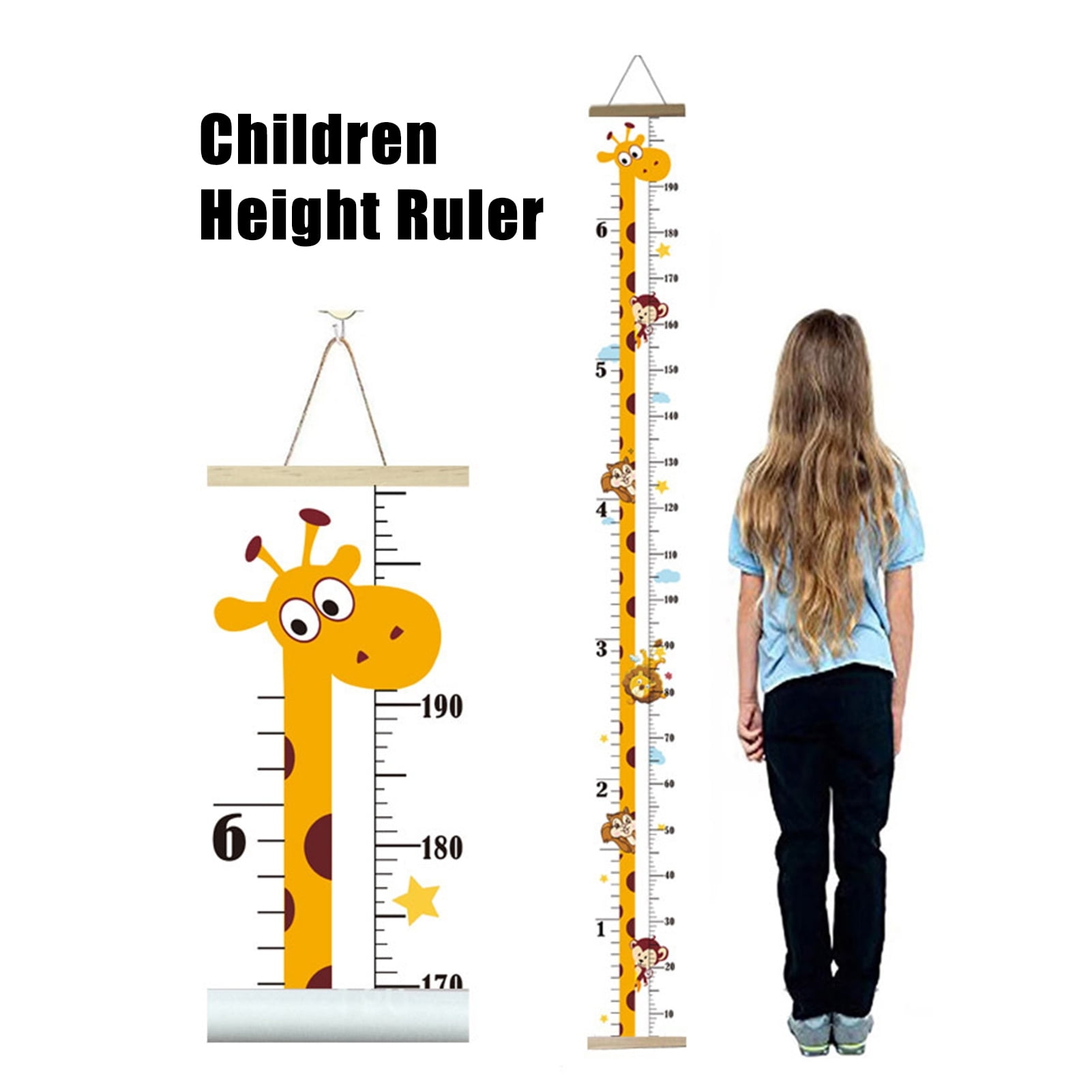 Sentiment Ruler Growth Chart Kids Wall Art Height Tracker Growing Grandkids Walmart