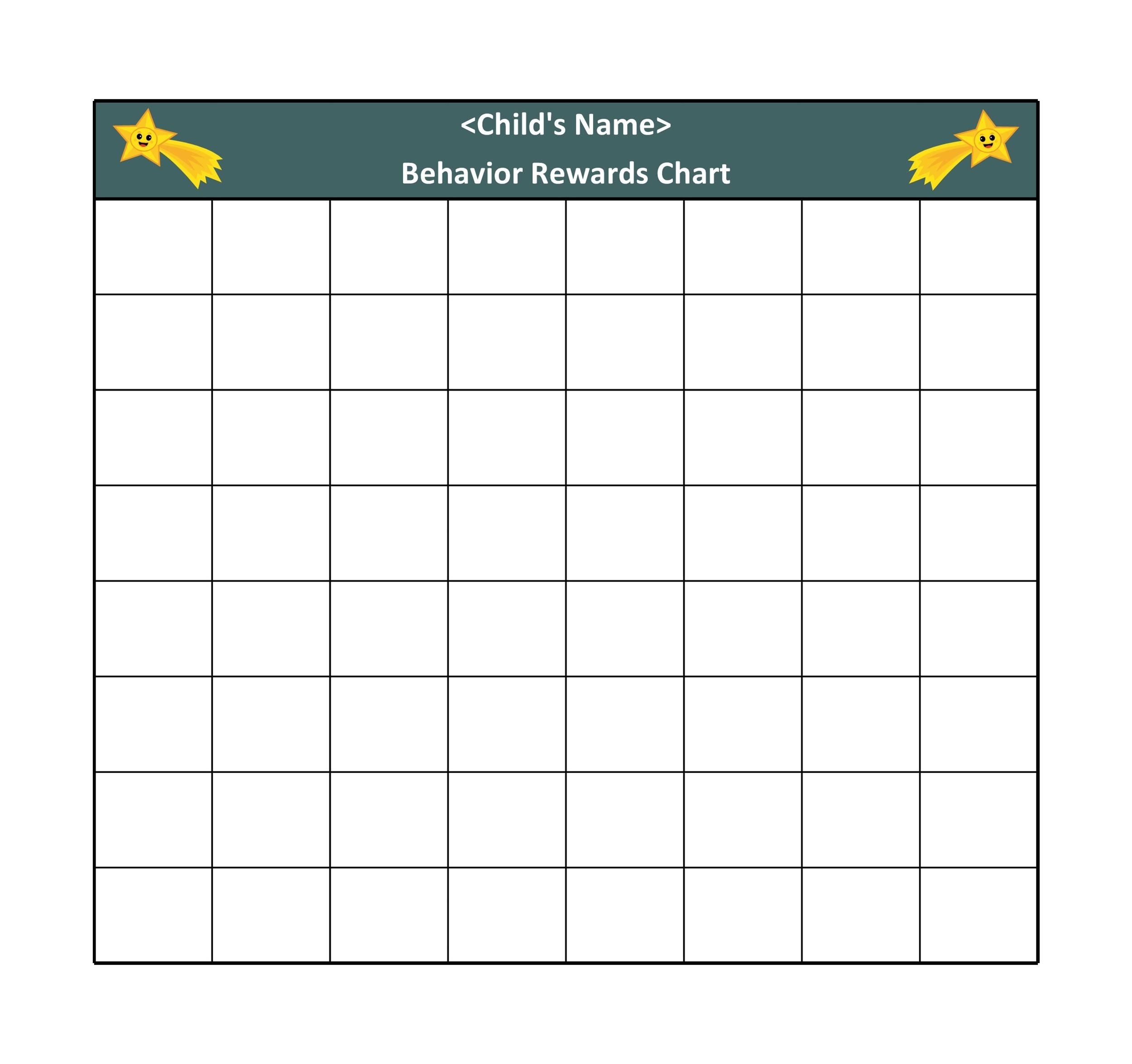 Star Stickers For Kids Free Printable Behavior Charts Customize Online Blue Eyes White Dragon Lob 1st Edition