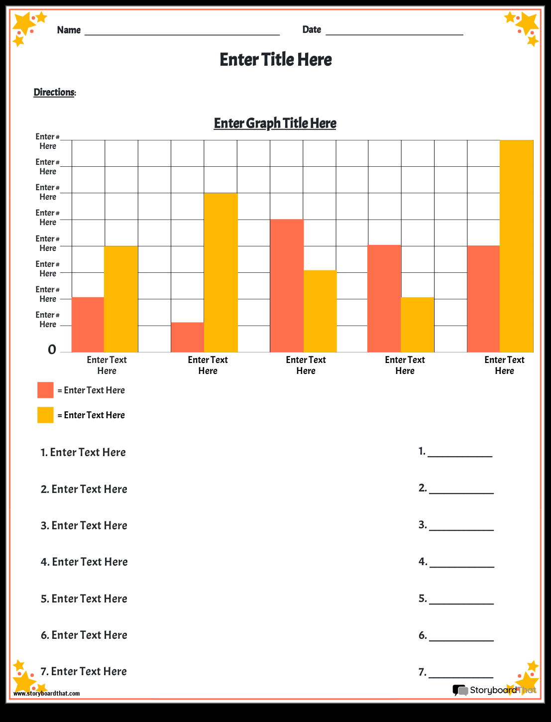 Storyboard That Free Bar Graph Maker Templates For 2025