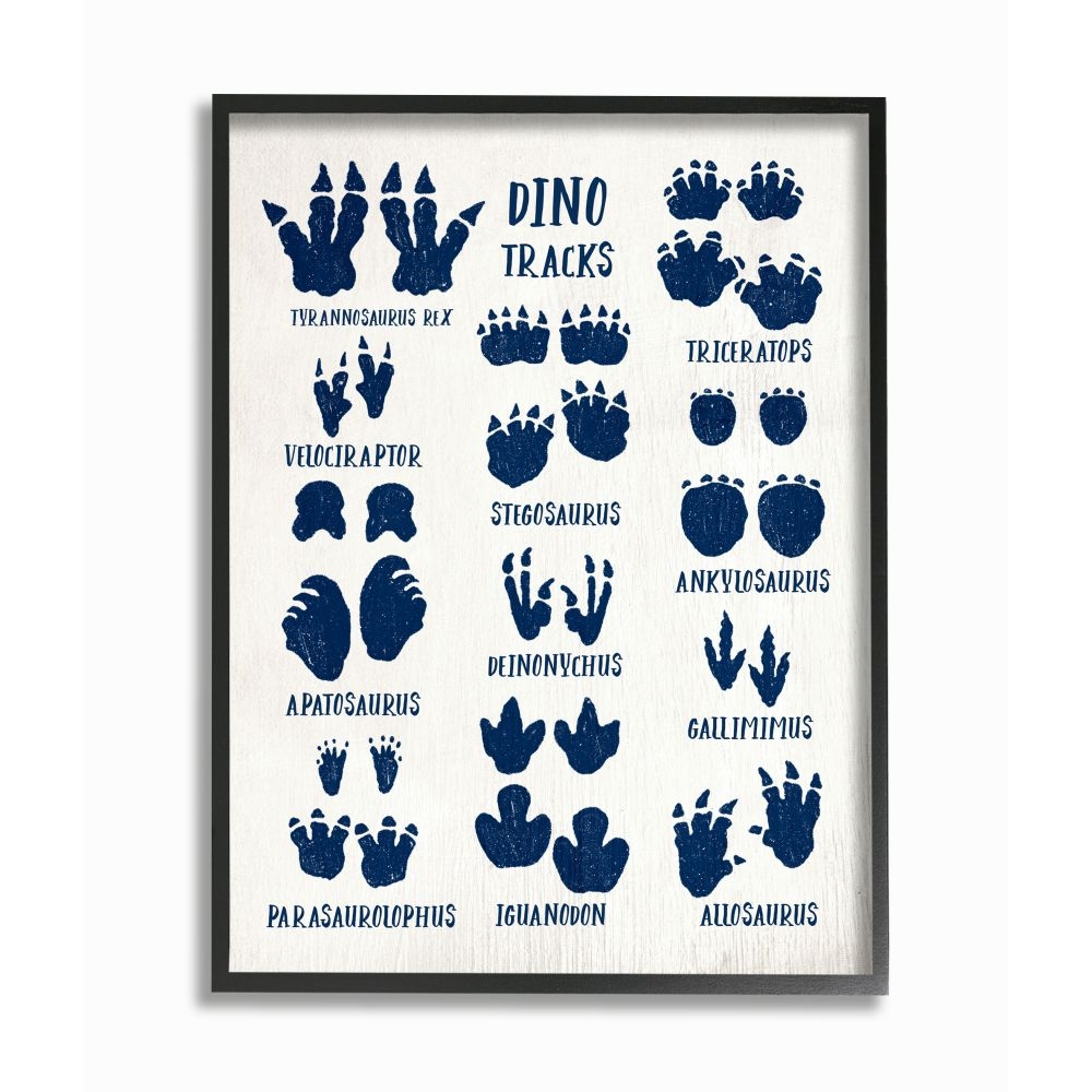 Stupell Industries Rustic Chart Of Dinosaur Tracks Kid S Reptile Sign Daphne Polselli Framed 14 In H X 11 In W Print At Lowes Stupell Industries Rustic Chart Of Dinosaur Tracks Kid S Reptile Sign Daphne Polselli Framed 14 In H X 11 In W Print At Lowes