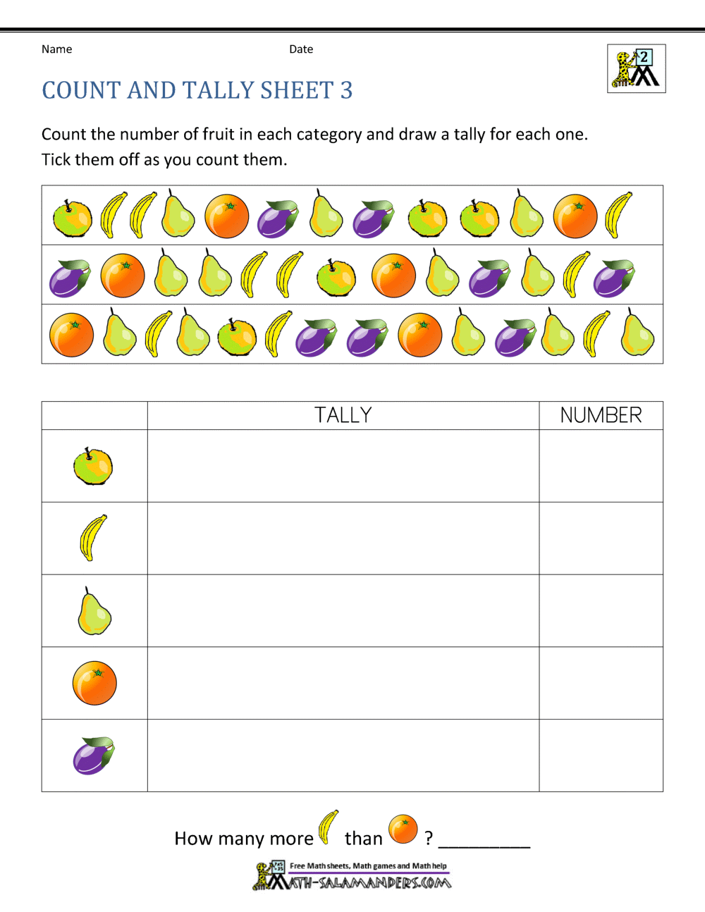 Tally Chart Worksheets Tally Marks Superstar Worksheets