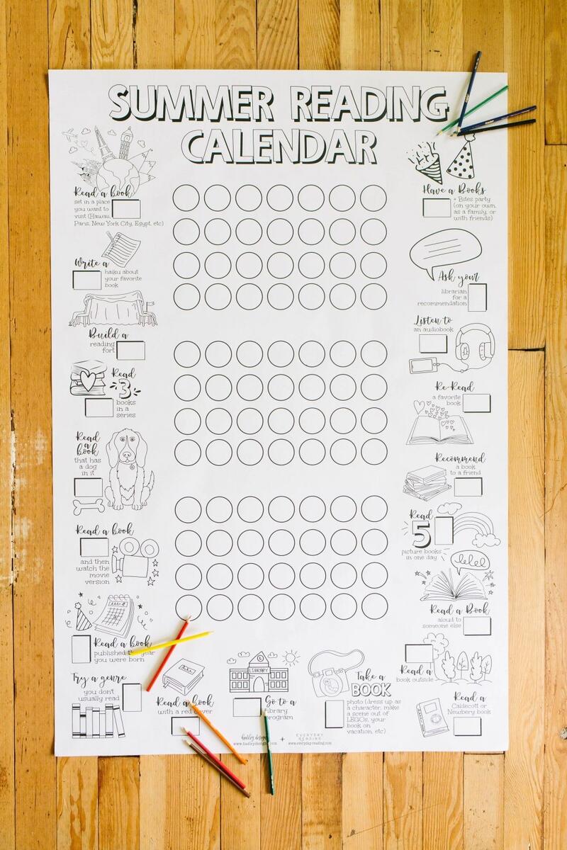 The Summer Reading Chart Printable Everyday Reading