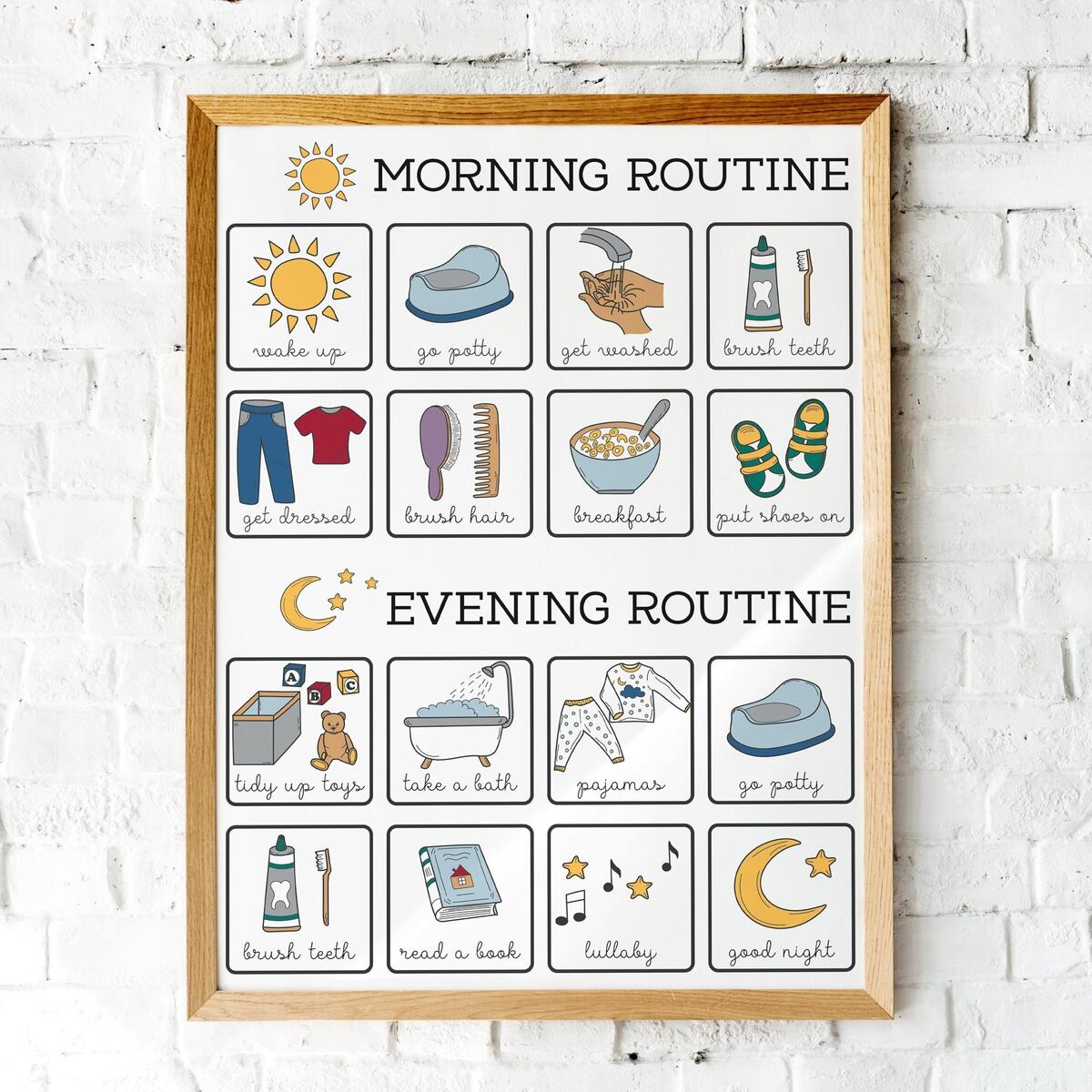 Toddler Routine Chart Poster Morning And Evening Toddler Printable Daily Rhythm Instant Download PDF Etsy Toddler Routine Chart Poster Morning And Evening Toddler Printable Daily Rhythm Instant Download PDF Etsy