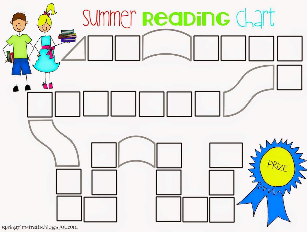 Summer Reading Tracker For Kids 30 Minute Challenge Digital Download Etsy