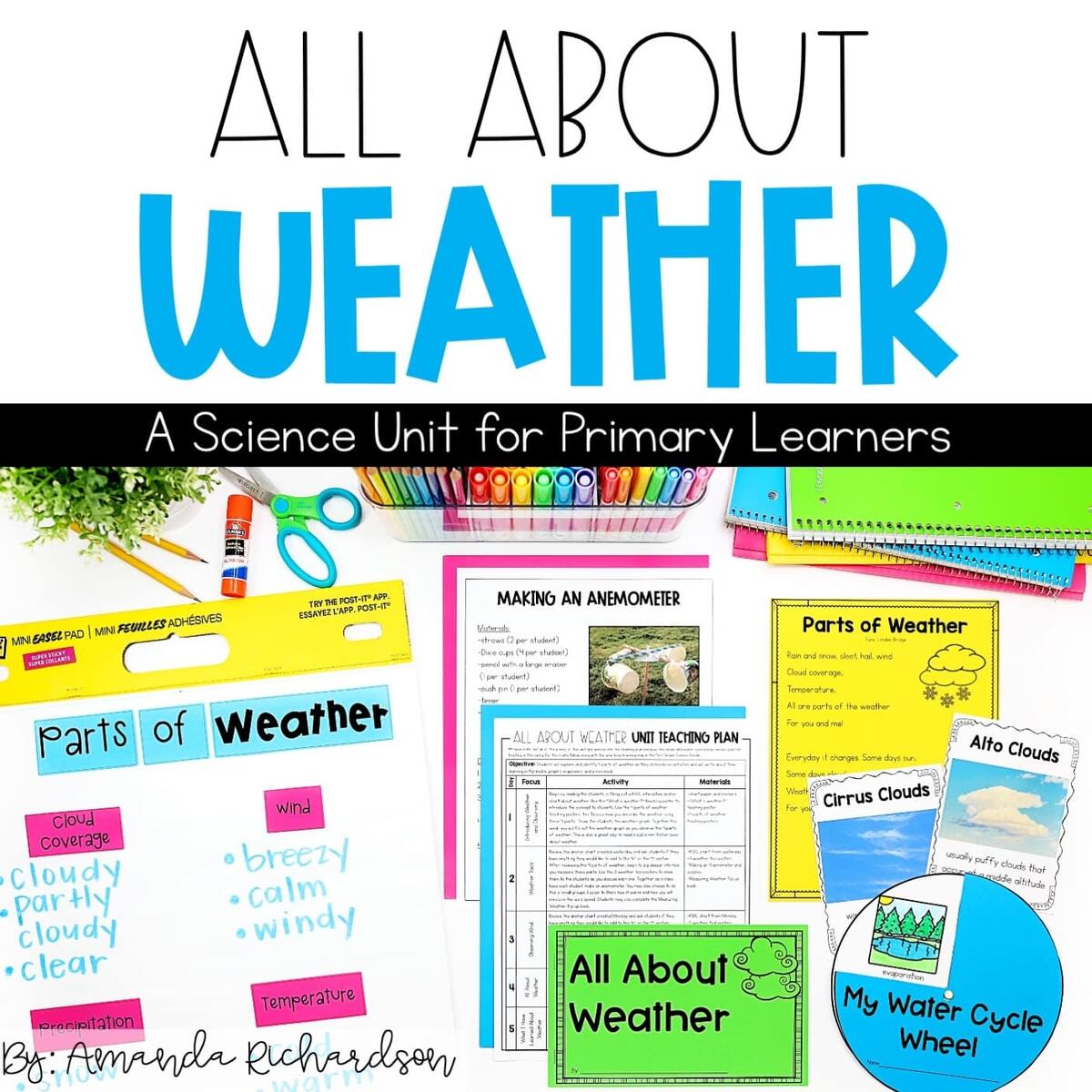 Weather Unit Weather Tools Weather Chart Water Cycle And Seasons Activities Mrs Richardson S Class